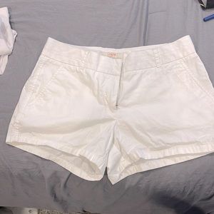 White jcrew shorts